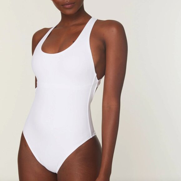 NWT Andie Swim The Tulum One Piece Swimsuit Womens M White - Picture 2 of 12